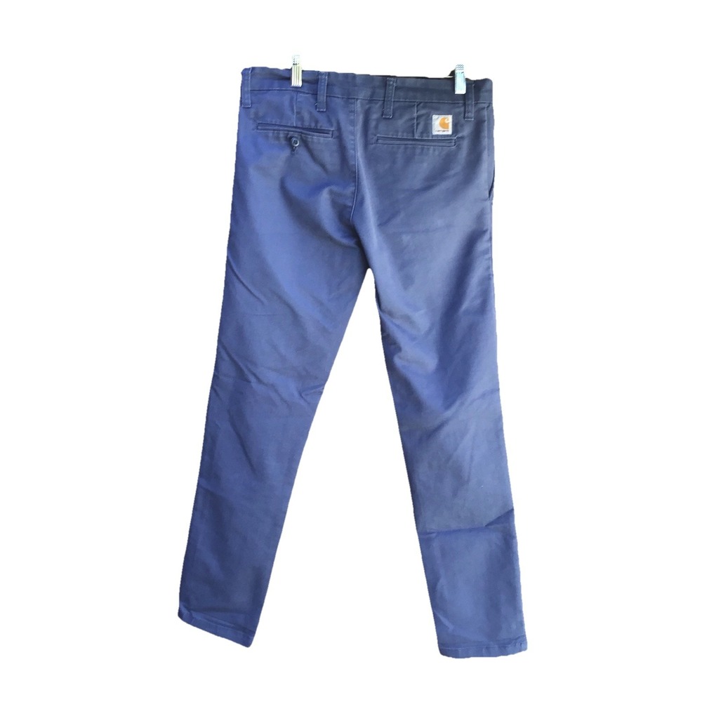 Carhartt WIP Sid Pant 31x32 (32x30.5) Blue Slim Taper Chino Work Casual Pants